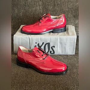 Ixos Women’s Italian Red Color Leather Shoes- Size 6.5